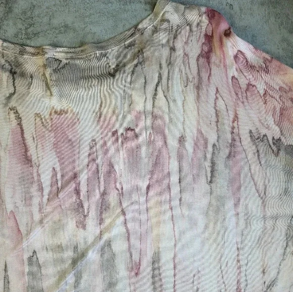 SOLD XCVI Tie Dye Relaxed Fit Short Sleeve Top - Picture 9 of 11